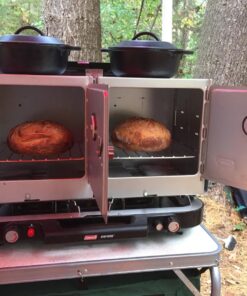 Coleman Portable Camping Oven with Thermometer & Adjustable 10 Sq. In. Rack, Designed to Sit on Top of Camp Stoves or Fire 63 81sgWkZe 5L