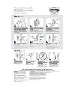 Command Large Traditional Plastic Hook, Brushed Nickel, 1-Hook, 2-Strips, Organize Damage-Free 32 81sgu88uCIL