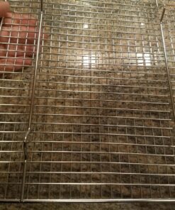 Ultra Cuisine Heavy Duty Cooling Rack for Cooking and Baking - 100% Stainless Steel Baking Rack & Wire Cooling Rack - Cookie Cooling Racks for Baking - Food Safe - Fits Half Sheet Pans - 11.5" x 16.5" 11.5x16.5 inches 50 81slTGPBANL 1