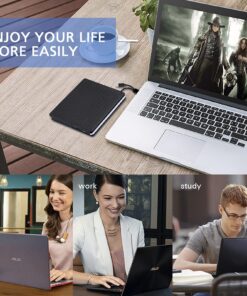 External DVD Drive, Amicool USB 3.0 Type-C CD DVD +/-RW Optical Drive USB C Burner Slim CD/DVD ROM Rewriter Writer Reader Portable for PC Laptop Desktop MacBook Mac Windows 7/8.1/10 Linux OS Apple 32 81slxqmNdbS