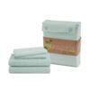 LANE LINEN 100% Organic Cotton Cloud Blue Twin-Sheets Set 3-Piece Pure Long Staple Percale Weave Soft Bedding Sheets for Bed Breathable Fits Mattress Upto 15" Deep 1 Pack 05: Cool Blue 18 81sm5zM5IyL