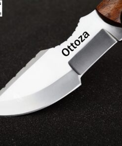 Ottoza Handmade D2 Steel Tracker Knife - Survival Knife - Camping Knife - Outdoor Knife - D2 Tools Steel Hunting Knife with Sheath Horizontal Carry Fixed Blade Knife No:116 Classic 32 81smJKsRu4L