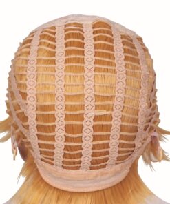 ColorGround Short Blonde Prestyled Cosplay Wig with elf ears Halloween 23 81smw830uML