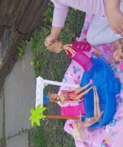 Barbie Dreamtopia Doll, Rainbow Lights Mermaid with Glimmering Light-Up Rainbow Tail, Headband and Blonde Hair Twinkle Lights 50 81sngcl7AOL