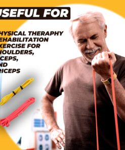 Draper's Strength Heavy Duty Resistance Stretch Loop Bands for Powerlifting Workout Exercise and Assisted Pull Ups #02 Red 13 81soGXLiEL