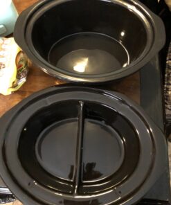 Crock-Pot Choose-a-Crock 6 Quart and Split 2.5 Quart Double Slow Cooker and Food Warmer, Programmable Slow Cooker with Timer, Stainless Steel 39 81sot3WkMKL