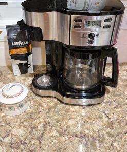 Hamilton Beach 2-Way 12 Cup Programmable Drip Coffee Maker & Single Serve Machine, Glass Carafe, Auto Pause and Pour, Black (49980R) 49 81sqn2iHwZL