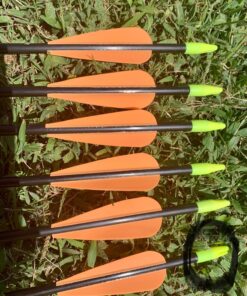 GPP 28-inches Fiberglass Archery Target Arrows - Practice Arrow or Youth Arrow for Recurve Bow 12 Black Arrows 20 81sr pPuUL