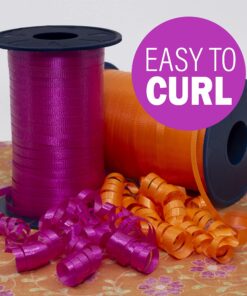 Morex Poly Crimped Curling Ribbon, 3/16-Inch by 500-Yard, Orange, 500-Yard, 1-Pack 22.5 Sq Ft (Pack of 1) 12 81ssW0pCcTL