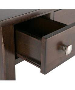 SIMPLIHOME Avalon SOLID WOOD Contemporary 47 Inch Wide Writing Office Desk in Dark Tobacco Brown, For the Office Desk, Writing Table, Workstation and Study Table 20 81ssjU4jVyL