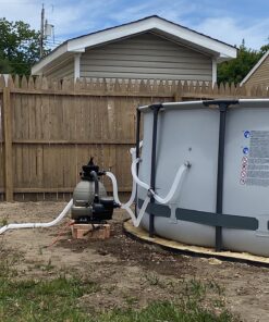 XtremepowerUS 2640GPH 13" Sand Filter w/ 3/4HP Digital Programmer Timer Above Ground Swimming Pool Pump Set 29 81stVjBTdPL