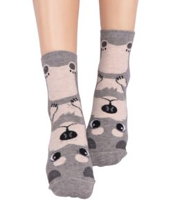 CozyWow Cute Animal Socks Funny Low Cut Cartoon Socks Gift for Womens Girls 5-8 5pairs-dog2 9 81sulJoLeL