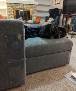 Furniture Defender Cat Scratch Deterrent - 2 no-Adhesive Guards per Package - How to Love Your cat by Protecting Your upholstered Furniture - Cat Scratch Furniture Protector - Made in The USA 27 81sv3HGO6jL