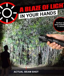 GearLight 2pack S1000 LED Flashlights High Lumens - Mini Flashlights for Camping, Hiking, Walking - Powerful Emergency Flashlights with 5 Modes for Outdoor Use - Bright Flashlight with Zoomable Beam 2 Pack 32 81svpSdhJSL