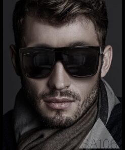 SA106 All Black Limo Flat Top Mob Oversized Rectangular Sunglasses 22 81svrje104L