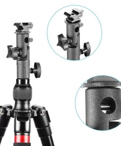 Neewer Universal E-Type Camera Flash Speedlite Mount Light Stand Bracket Umbrella Shoe Holder Compatible with Nikon Pentax Olympus and other Flashes with Standard Shoe Mount 23 81sw7HTsML