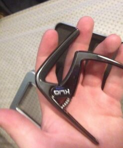 KLIQ Guitar Capo for Acoustic and Electric 6-String Guitars, Black Chrome 31 81swkMQYvjL