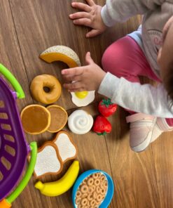 Learning Resources New Sprouts Breakfast Foods Basket - 16 Pieces, Ages 18+ months Pretend Play Food for Toddlers, Toddler Kitchen Toys, Preschool Learning Toys 27 81sxRcLPzcL