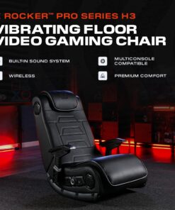 X Rocker XL Floor Gaming Chair, Use with All Major Gaming Consoles, Mobile, TV, PC, Smart Devices, with Subwoofer, Headrest Mounted Speakers, Foldable Pro Series H3 33 81szowVMY5L