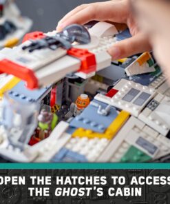 LEGO Star Wars: Ahsoka Ghost & Phantom II 75357 Playset Inspired by The Ahsoka Series, Featuring 2 Buildable Starships and 5 Star Wars Figures Including Jacen Syndulla and Chopper 42 81t 7L6hg L 1