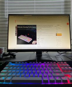 Redragon K552 Mechanical Gaming Keyboard RGB LED Backlit Wired with Anti-Dust Proof Switches for Windows PC (White, 87 Key Blue Switches) 87 Key Blue Switch White RGB Backlit 29 81t DPGJTRL