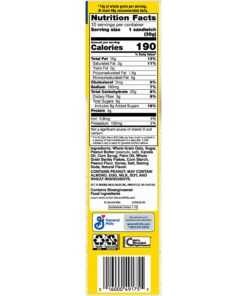 Nature Valley Biscuit Sandwiches, Peanut Butter, 1.35 oz, 10 ct 10 Count (Pack of 1) 20 81t ydok7VL