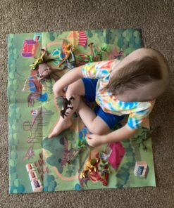 TEMI Dinosaur Toys for Kids 3-5, Realistic Jurassic Dinosaurs Figures with Play Mat & Trees to Create a Dino World Includes T-rex, Triceratops, Velociraptor, Gift for Toddler Boys & Girls 2 3 4 5 6 7 dinosaurs&mat 53 81t09ceEkML