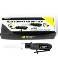 Berkling Tools 7102 Compact Low Vibration Air Saw/Air File with 8 pcs Blade Kit (3 Bi-Metal Saw Blades 18T 24T 32T and 5 Files) Multi-function Pneumatic Reciprocating Body Saw Air Powered Mini Tool 17 81t161ThjAL
