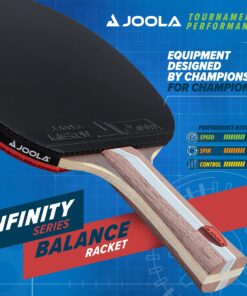 Alternative view of JOOLA Infinity Balance - Advanced Performance Ping Pong Paddle - Competition Ready - Table Tennis Racket for High-Level Training - Designed to Optimize Spin and Control Natural Dark