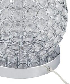 Possini Euro Design Kasey Modern Table Lamp 27" Tall Clear Acrylic Beaded Chrome Silver White Tapered Drum Shade for Bedroom Living Room House Home Bedside Nightstand Office Entryway Kids Family Acrylic Gourd Single 21 81t2WwcVRAL