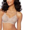 Bali Women's N Smooth Stretch Lace Underwire Bra Df3432 38DD Rosewood