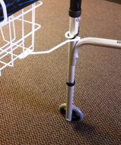 Drive Medical 10200B Walker Basket with Plastic Cup Holder, White 45 81t4H4iPGzL