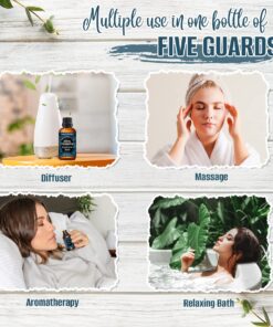 Natural Riches Five Guards Essential Oil Blend for Health Shield Aromatherapy with Clove Cinnamon Lemon Rosemary Eucalyptus Oil - 30ml 1 Fl Oz (Pack of 1) 22 81t6oxIbfaL