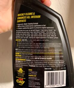 Meguiar’s Quik Interior Detailer - This Non-Greasy Formula Cleans and Protects All Interior Surfaces - Easy Cleaning and Interior Detailer - 16 Oz Quik Detailer Cleaner 39 81t88EGf4ZL