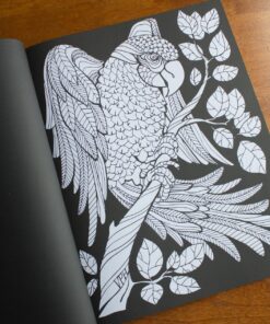 Adult Coloring Book: Midnight Edition: 29 Animal Designs for Stress Relief (Unibul Press Coloring Books) Paperback 36 81t92Q 4NJL