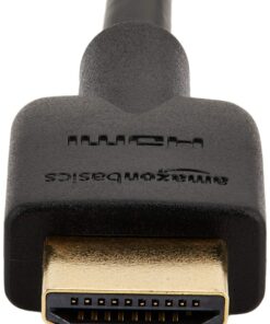 Amazon Basics HDMI Cable, 18Gbps High-Speed, 4K@60Hz, 2160p, Ethernet Ready, 10 Foot, Black 1 10 Feet 25 81t9AqjNolL