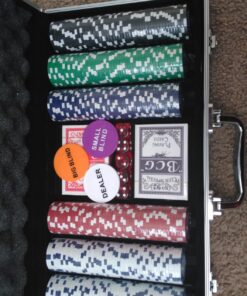 Kovot 300 Chip Dice Style Poker Set in Aluminum Case (11.5 Gram Poker Chips) 24 81tAC Ae8RL