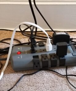 Belkin Surge Protector Power Strip w/ 8 Rotating & 4 Standard Outlets - 8ft Sturdy Extension Cord w/ Flat Pivot Plug for Home, Office, Travel, Desktop & Charging Brick - 4320 Joules of Protection 1 Pack 49 81tAXbmDJYL