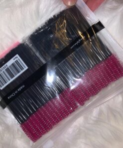 G2PLUS 100PCS Disposable Eyelash Brushes, Mascara Wands Applicator Makeup Kits, Eyelash Spoolies Brushes for Eyelash Extensions and Eyebrows (Rose) Rose 43 81tBEUMoaJL
