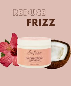 Shea Moisture Curly Hair Products, Coconut & Hibiscus Curl Enhancing Smoothie with Shea Butter, Sulfate Free, Paraben Free Hair Cream for Anti-Frizz, Moisture & Shine, 12 Fl Oz Coconut,Hibiscus 12 Ounce (Pack of 2) 16 81tBR0gvMqL