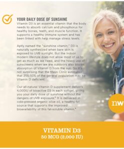 NatureWise Vitamin D3 2000iu (50 mcg) Healthy Muscle Function, and Immune Support, Non-GMO, Gluten Free in Cold-Pressed Olive Oil, Packaging Vary ( Mini Softgel), 360 Count(Pack of 1) 360 Count (Pack of 1) 29 81tC0wpcTL