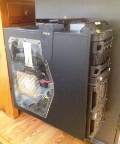 VIVO Adjustable Under Desk and Wall PC Mount, Computer Case CPU Holder with Swivel Action and Secure Locking, Black, MOUNT-PC01 102 81tConDmV2L