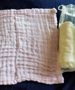 MUKIN Baby Washcloths - Natural Cotton Baby Wipes - Soft Newborn Baby Face Towel and Washcloth for Sensitive Skin- Baby Registry as Shower, 5 Pack 12x12 inches 36 81tDG2kvhZL