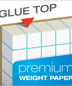 TOPS Quadrille Pad, 8.5 x 11 Inches, 15 Pound Stock, 50 Sheets per Pad, 6 Pads per Pack, White (99522) 11 81tDMPAm6EL