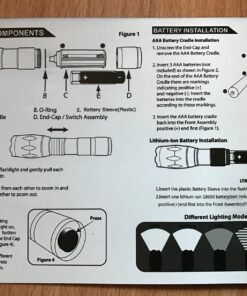 2 Pack LED Tactical Flashlight Water Resistant Military Grade 2000 Lumens 5 Modes Zoom Function Ultra Bright Torch 2 pack 41 81tDQ5PskpL 1