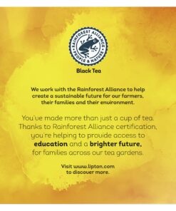 Lipton Tea K-Cups, Premium Black Tea, Hot or Iced, 12 Pods (Pack of 6) 12 Count (Pack of 6) 12 81tDScq1XqL