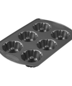 Alternative view of Wilton Excelle Elite Non-Stick 6-Cavity Mini Fluted Tube Baking Pan