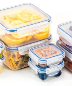Popit! 8 Clear Food Storage Containers Set, Microwave and Freezer Safe, Little Big Box 25 81tFuOZelsL