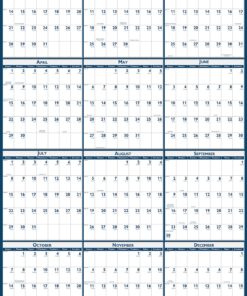 Alternative view of House of Doolittle Reversible Office Wall Calendar (HOD396-18) Calendar Year 24 x 37"