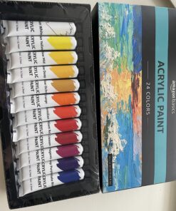 Amazon Basics Acrylic Paint Tubes, 24 Colors 46 81tHDYd6UsL